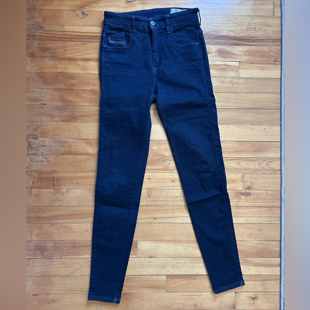 Diesel Deep Indigo High Waisted Skinny Jeans